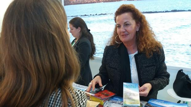 Promoción de Chiclana en una feria turística.